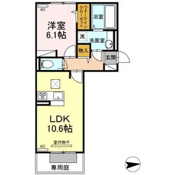 熊西駅 徒歩2分 1階の物件間取画像